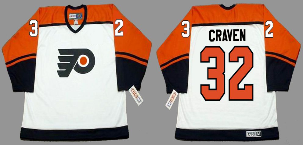 2019 Men Philadelphia Flyers 32 Craven White CCM NHL jerseys
